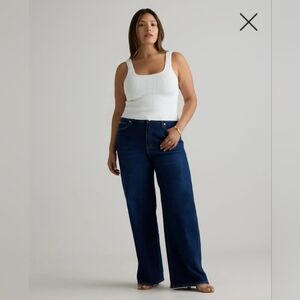 Wide Leg Women’s Jeans in Dark Indigo